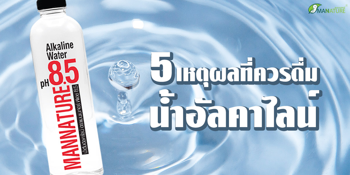 5 เหตุผล ที่ควรดื่ม น้ำอัลคาไลน์ ( Alkaline Water )